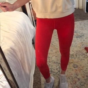Red OV tight leggings